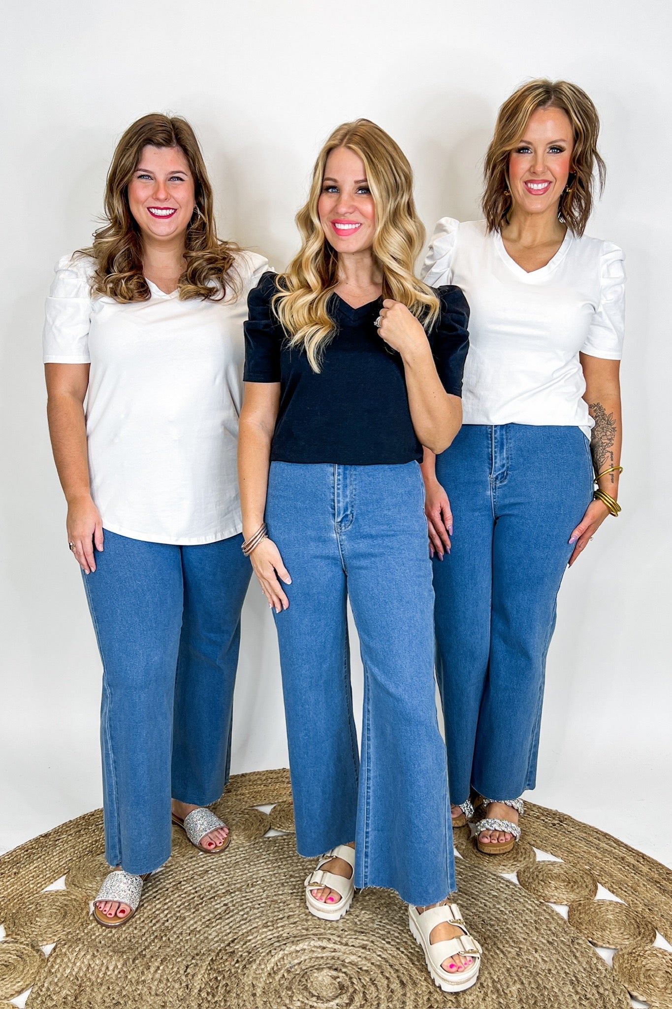The Bristol Pull-On Medium to Dark Wash Flare Jeans by Jules & James –  Jules & James Boutique