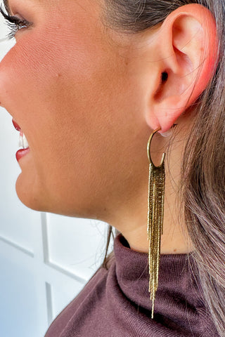 Chic Gold Chain Statement Earring