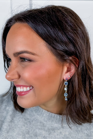 The Allie Earrings in Blue by Michelle McDowell