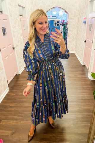 The Juliette Maxi Dress in Royal