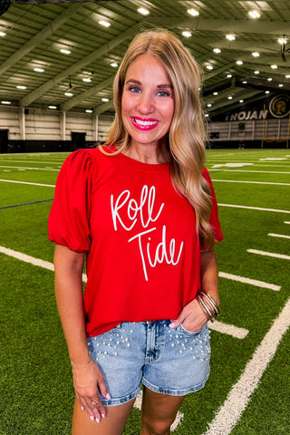 The Tina Top in Bama Tide by Mary Square