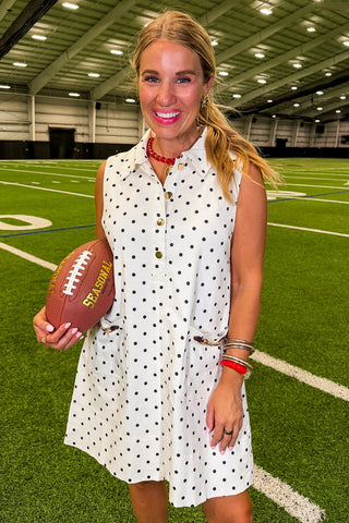 Simply Charming Dot Shift Dress