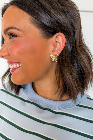 Butterfly Kiss Stud Earrings