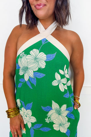 The Kara Beth Dress in Tropical Print