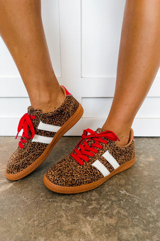 Heads Up Leopard Corkys Sneakers
