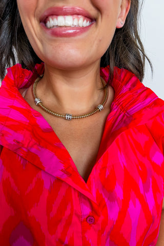 The Charlotte Choker Necklace in Gold