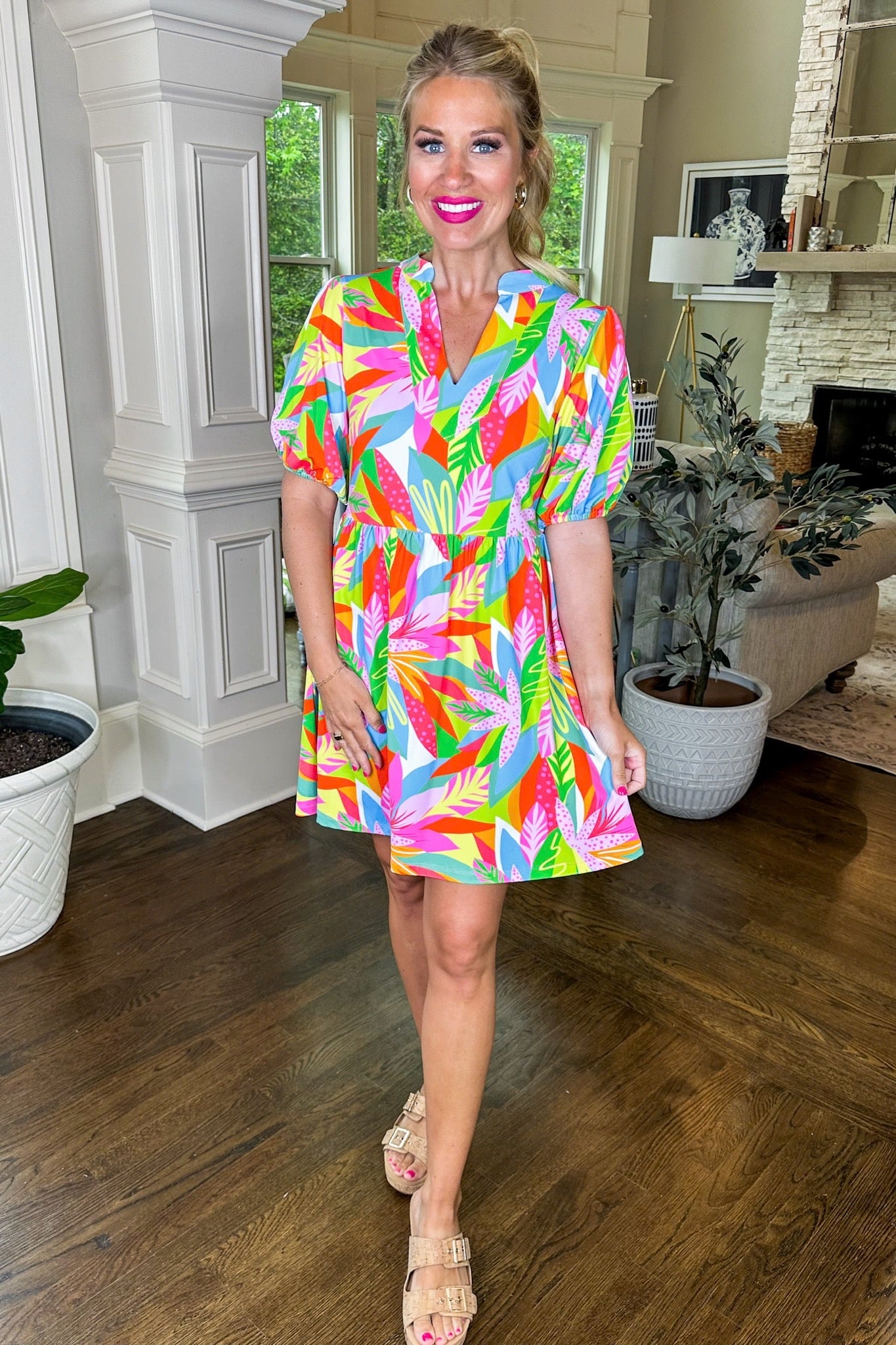 The Catalina Get Tropical Multi UPF 50+ Dress by Mary Square