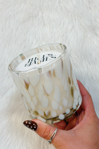 J&J Signature Candles - Azalea Jane - Tan Confetti