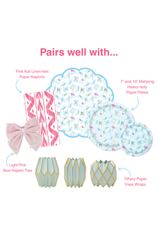 Lucy Grymes Round Scalloped Paper Placemat Set