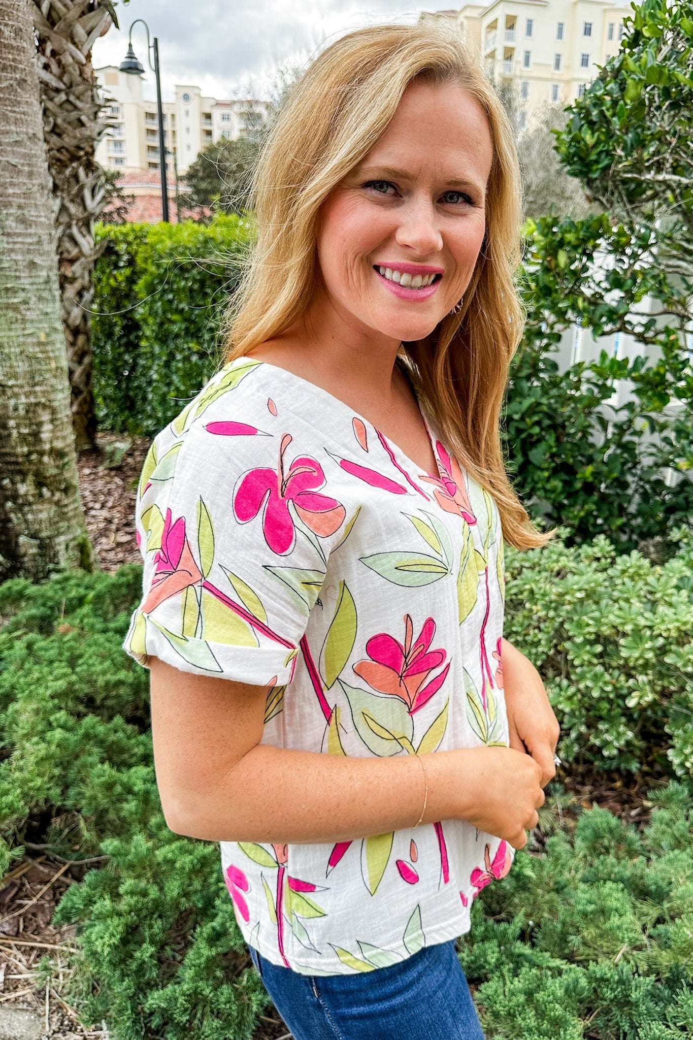 The Harper Top in Fab Floral by Michelle McDowell