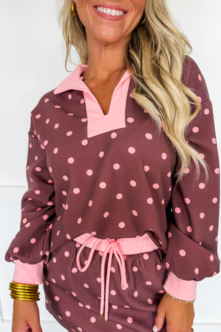 Dot Travel Set in Mocha Mousse