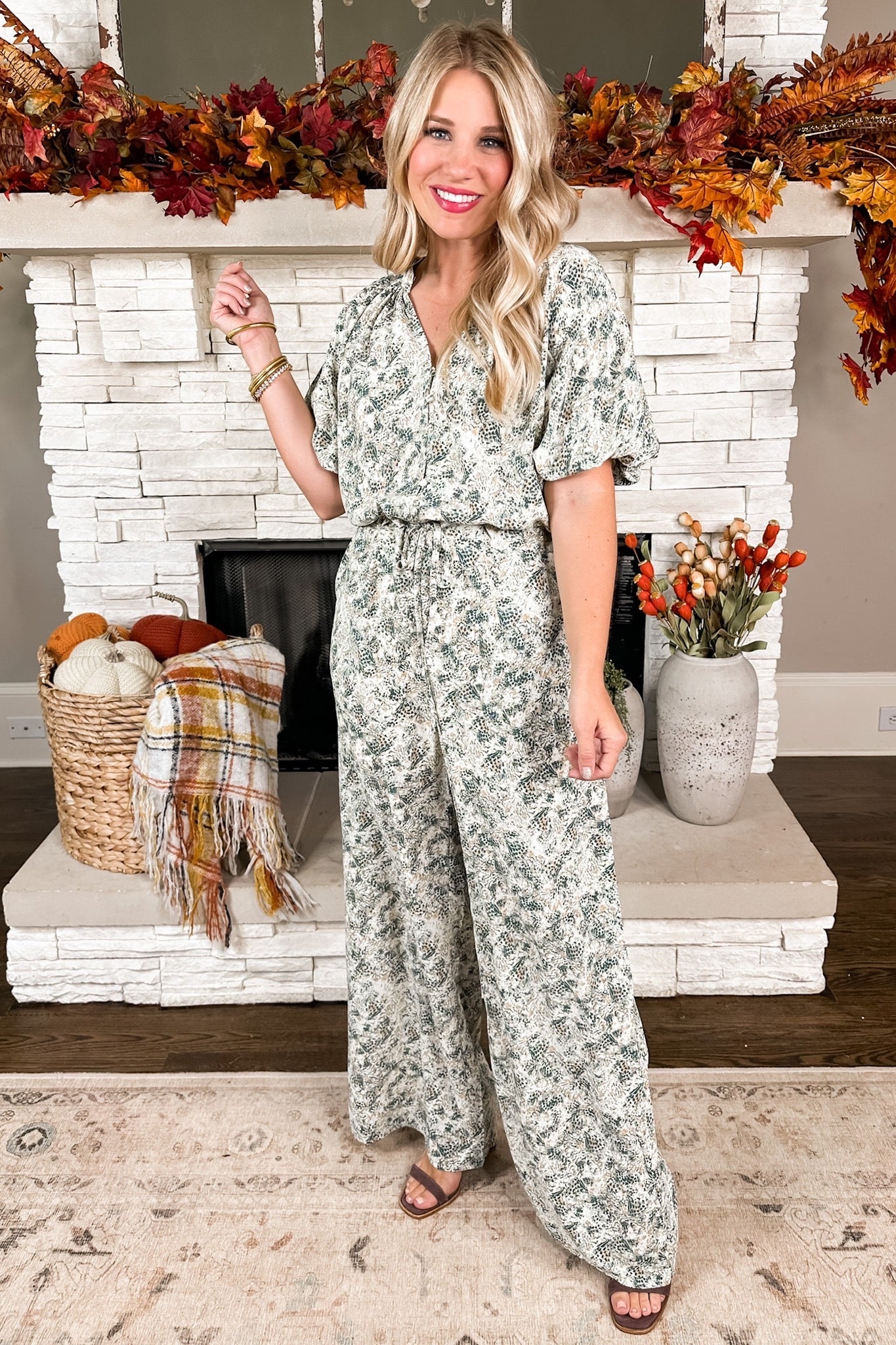 Out of the Woods Wide Leg Jumpsuit