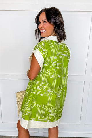Chartreuse Chic Dress