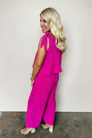 Magenta Showstopper Jumpsuit