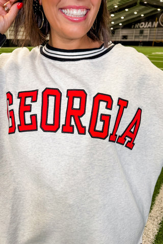 **PRE-ORDER** J&J Exclusive - Georgia Varsity Game Day Sweatshirt