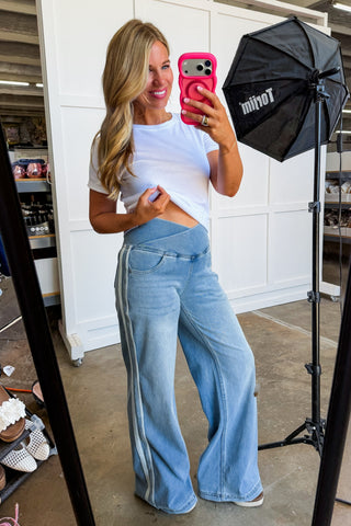 The Parker Side Stripe Pull On Jeans