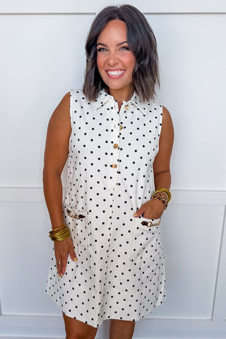Simply Charming Dot Shift Dress