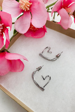 Radiant Love Earring in Silver by Treasure