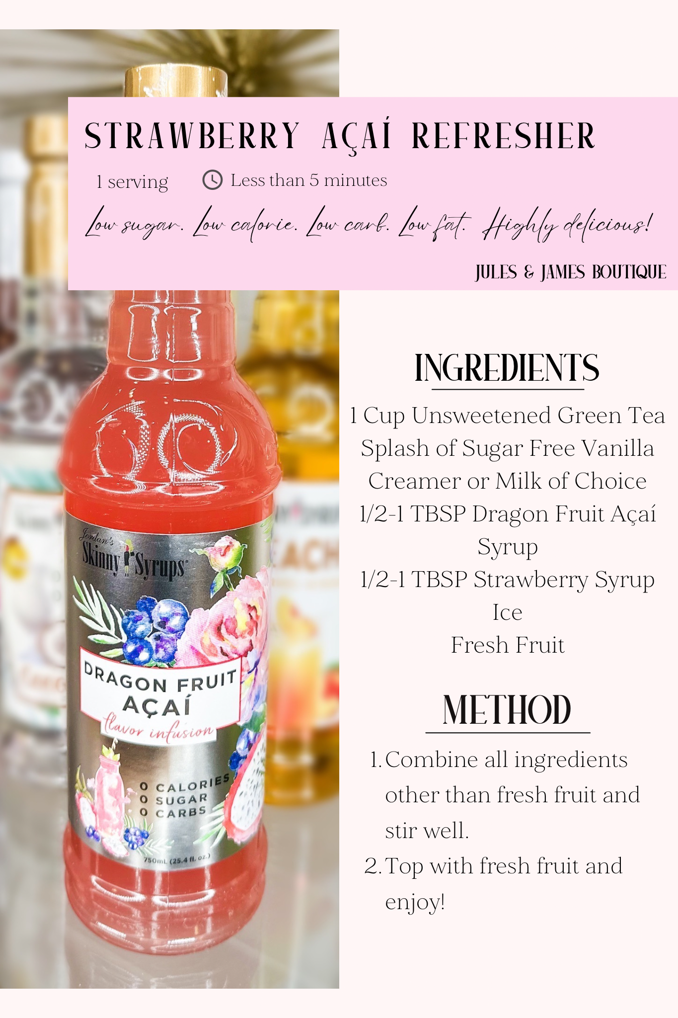 *PRE-ORDER* Sugar Free Skinny Syrup