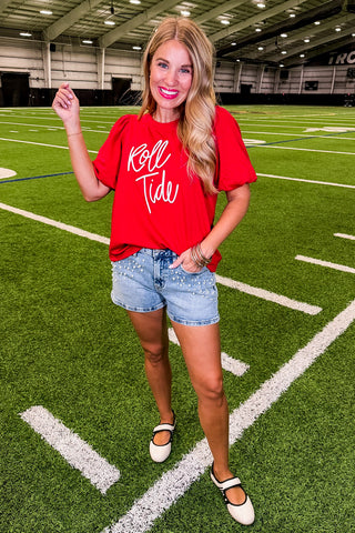 The Tina Top in Bama Tide by Mary Square