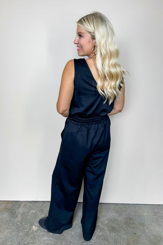 Out & About Black Casual Jumpsuit