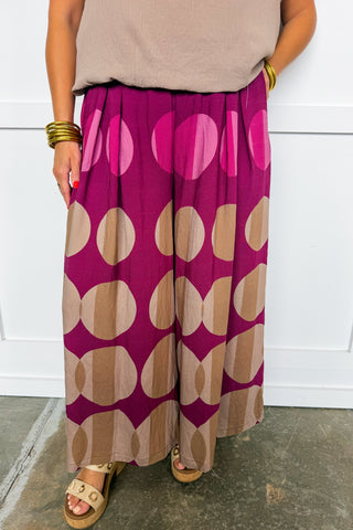Cabernet Skies Wide Leg Pants