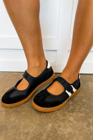Calm Down Corky's Mary Jane Sneaker in Black
