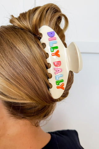 Dilly Dally Multicolor Hair Claw Clip