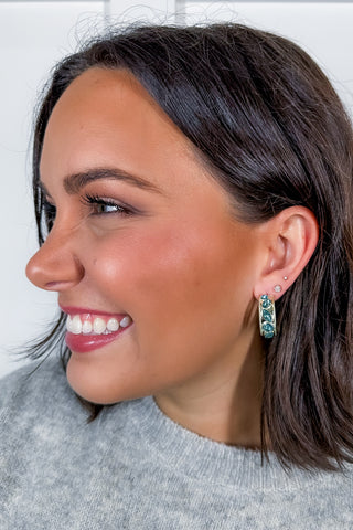 The Camryn Earrings in Aqua by Michelle McDowell