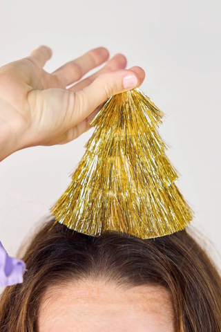 Golden Girl Mini Fringe Party Hat Set