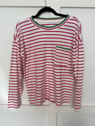 Pink stripe shirt