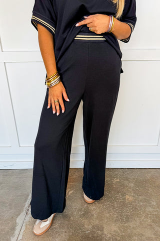 Laid Back Luxe Pant Set in Black
