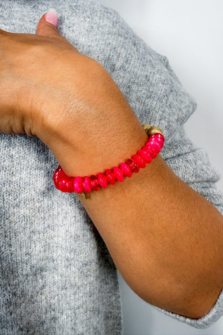 Chloe Bracelet in Hot Pink by Michelle McDowell