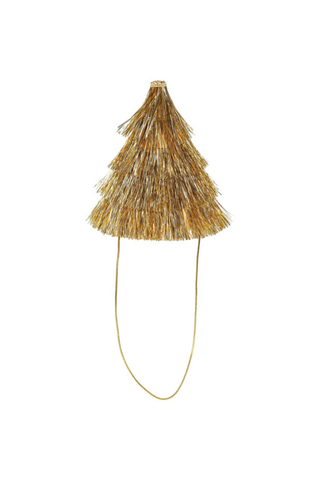 Golden Girl Mini Fringe Party Hat Set
