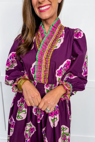 The Juliette Maxi Dress in Plum