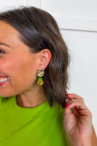 The Capri Coast Earrings in Green