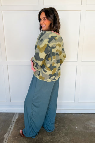 The Callie Camo Sweater