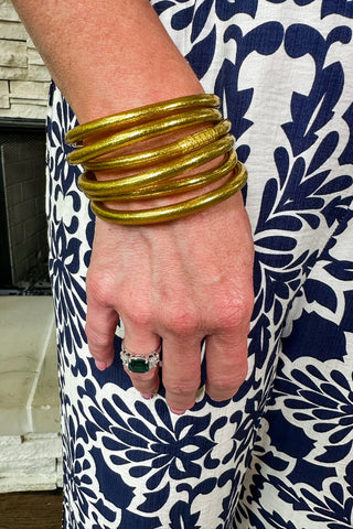 Gold All Weather Bangles by BuDhaGirl