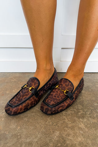 The Blossum Leopard Mesh Horsebit Loafers by Mia