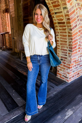 Judy Blue Charlotte Trouser Flare Jeans - Petite