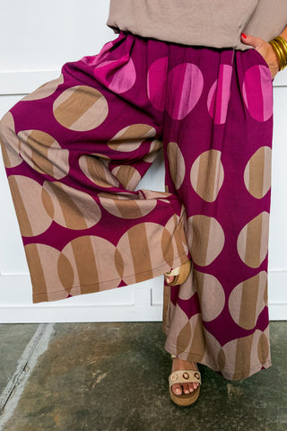 Cabernet Skies Wide Leg Pants