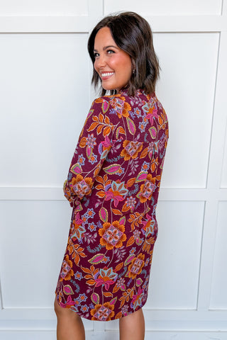 Dear Scarlett Claire Dress in Chocolate Harvest Floral