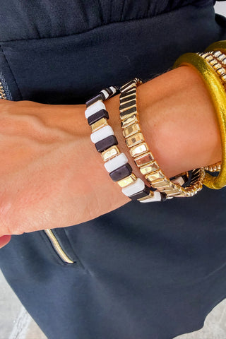 Monochrome Muse Bracelet Stack