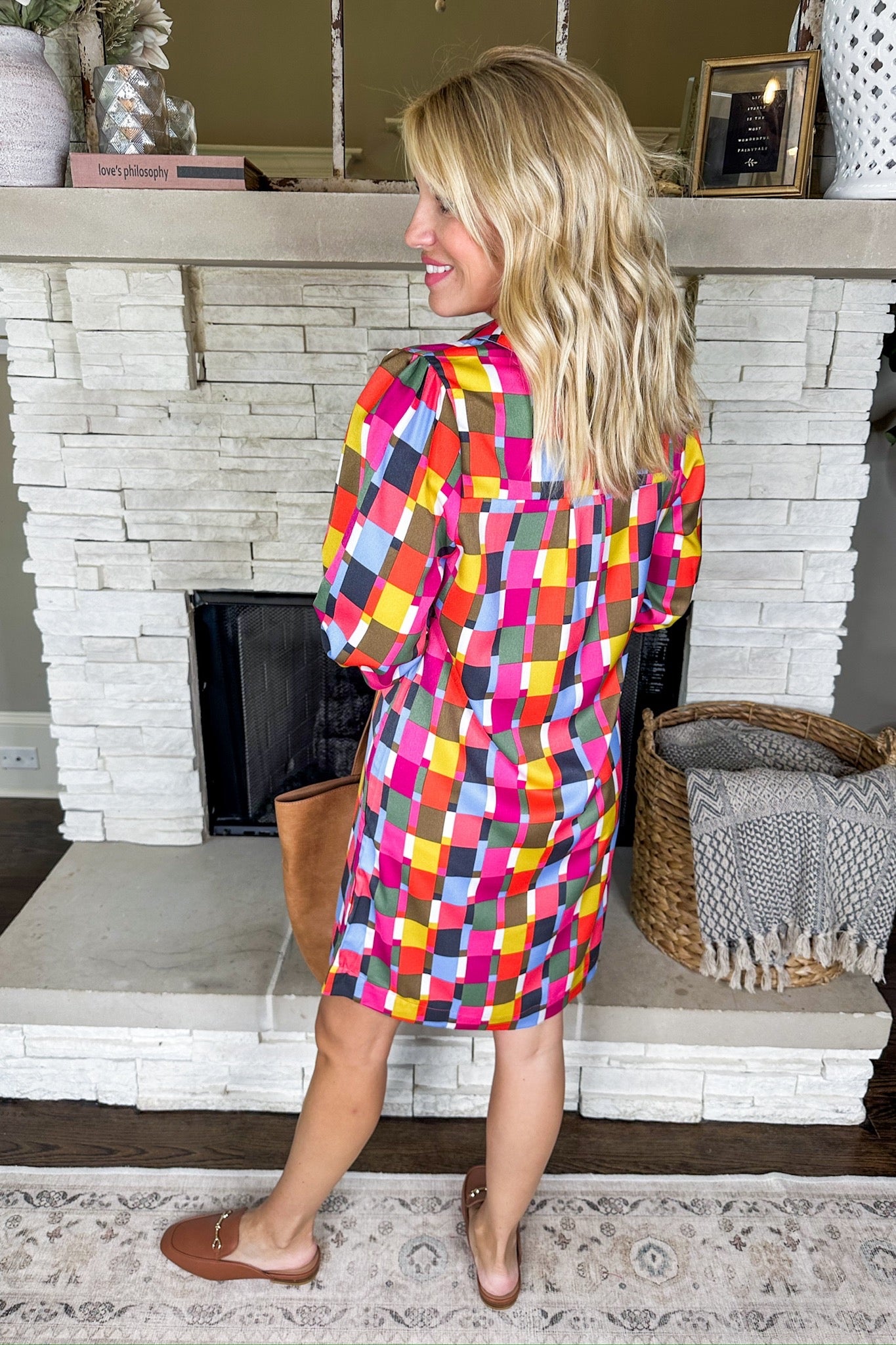 The Charlee Check Me Out Multi Color Dress by Michelle McDowell