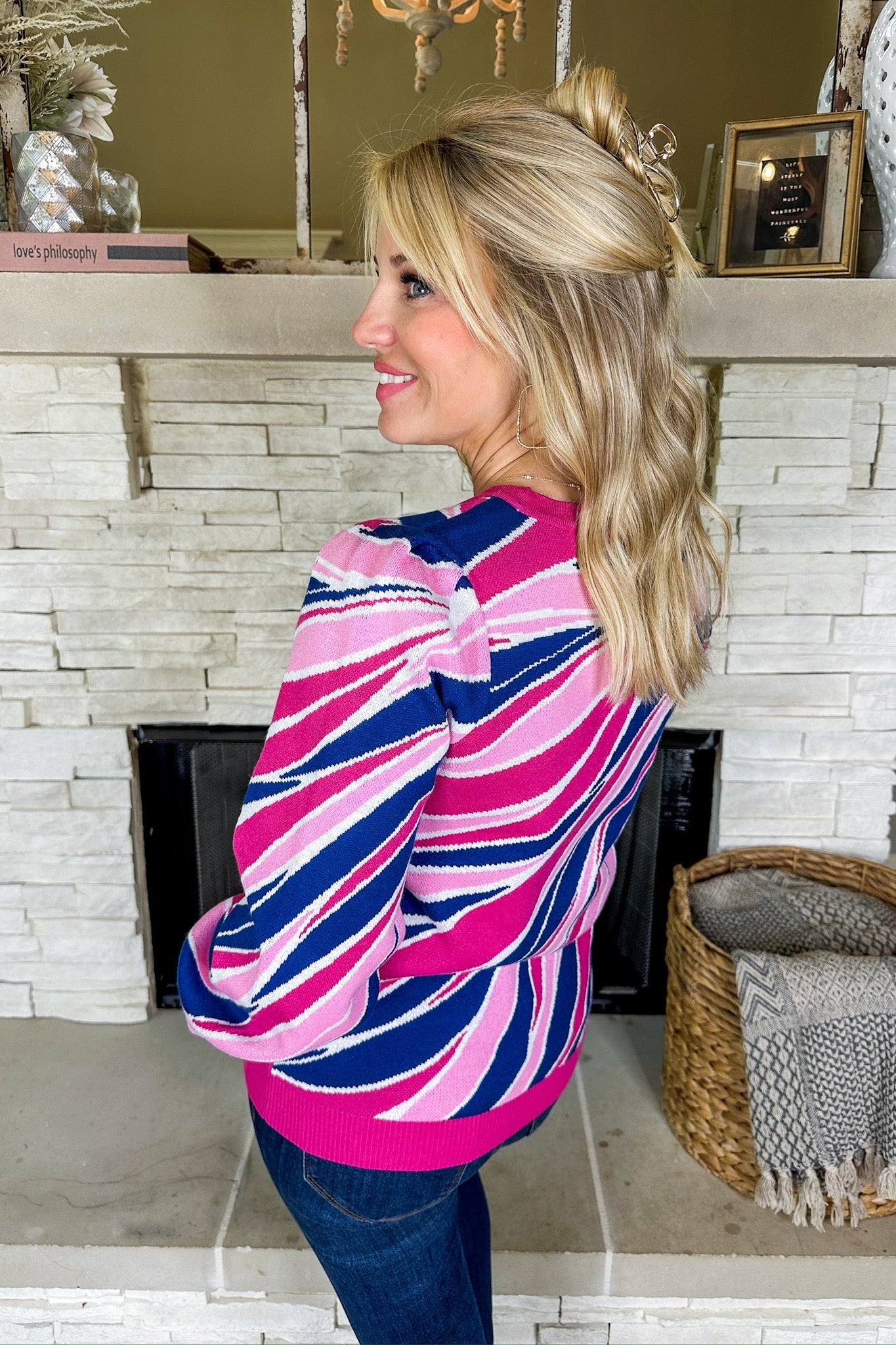 The Hallie Pink Sahara Winds Sweater by Michelle McDowell