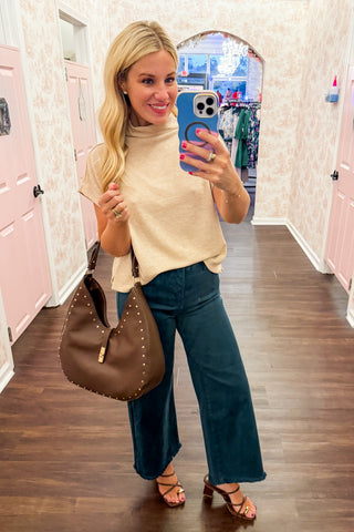 Risen High Rise Tummy Control  Pants in Hunter Green