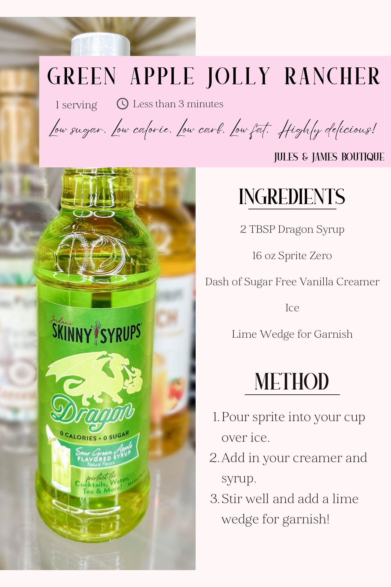 *PRE-ORDER* Sugar Free Skinny Syrup