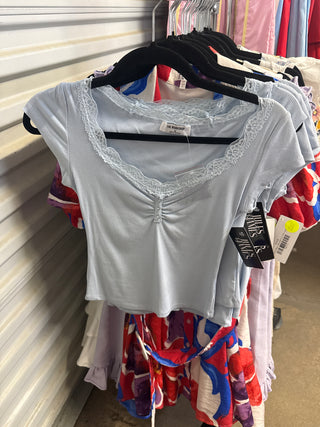 Baby Blue Babydoll Shirt
