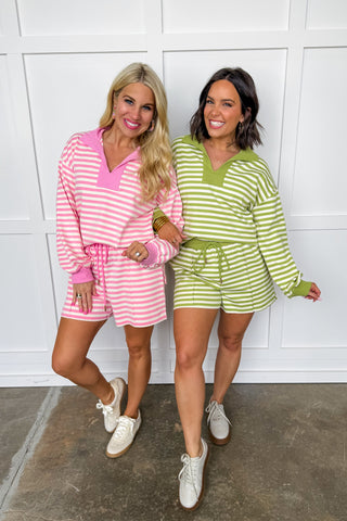 The Cozy Crush Set In Matcha Green