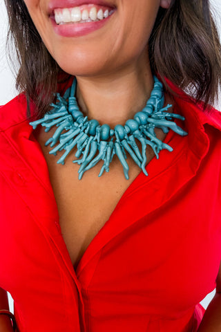 The Tidal Treasure Necklace in Turquoise